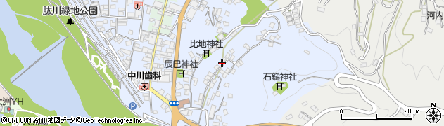 愛媛県大洲市中村808周辺の地図
