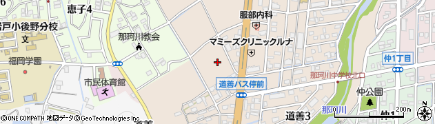 西日本鉄道株式会社　自動車事業本部那珂川自動車営業所周辺の地図