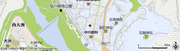 愛媛県大洲市中村541-1周辺の地図