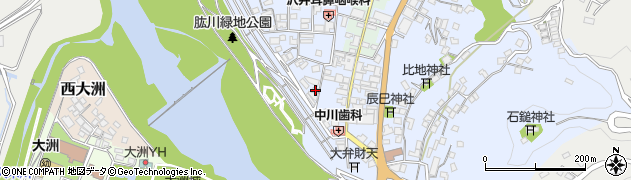 愛媛県大洲市中村42周辺の地図