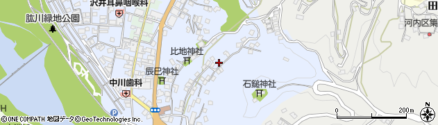 愛媛県大洲市中村799-5周辺の地図