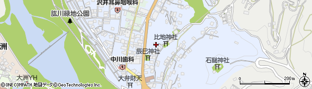 愛媛県大洲市中村864周辺の地図