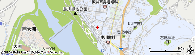愛媛県大洲市中村424周辺の地図