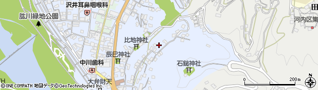 愛媛県大洲市中村801周辺の地図
