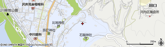 愛媛県大洲市中村895周辺の地図