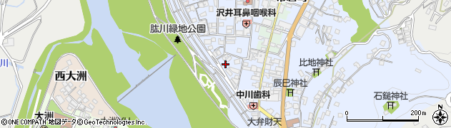 愛媛県大洲市中村415-1周辺の地図