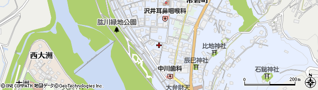 愛媛県大洲市中村421-1周辺の地図