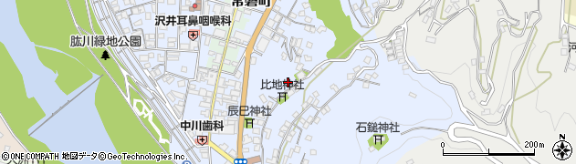 愛媛県大洲市中村874-1周辺の地図
