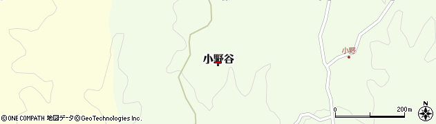 福岡県嘉麻市小野谷周辺の地図