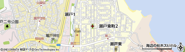 瀬戸東二号公園周辺の地図