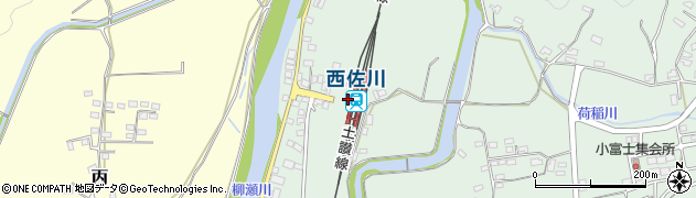 西佐川駅周辺の地図