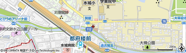 太宰府消防署周辺の地図