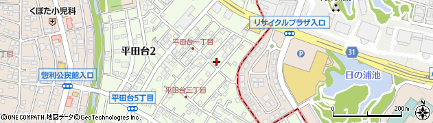 平田台第1公園周辺の地図
