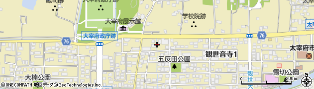 飛鳥会館・太宰府斎場周辺の地図