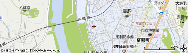愛媛県大洲市中村322-1周辺の地図