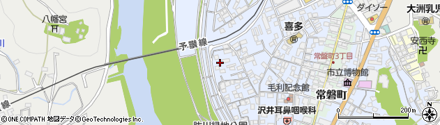 愛媛県大洲市中村322周辺の地図