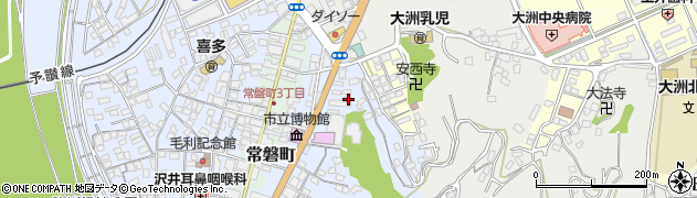 愛媛県大洲市中村692-1周辺の地図