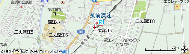 福岡県糸島市周辺の地図