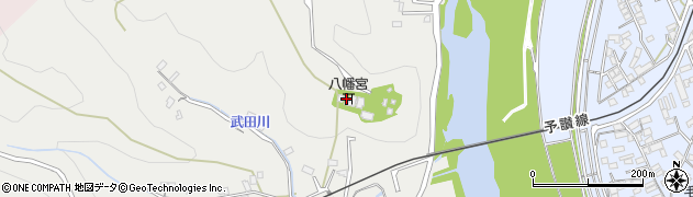 八幡神社　社務所周辺の地図