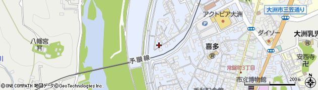 愛媛県大洲市中村186-18周辺の地図