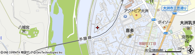 愛媛県大洲市中村186周辺の地図