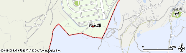 福岡県福岡市西区西入部周辺の地図