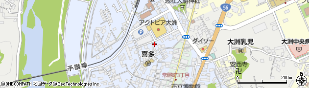 愛媛県大洲市中村262-6周辺の地図