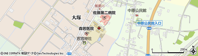 宇佐市立豊川小学校周辺の地図