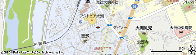 愛媛県大洲市中村258-3周辺の地図