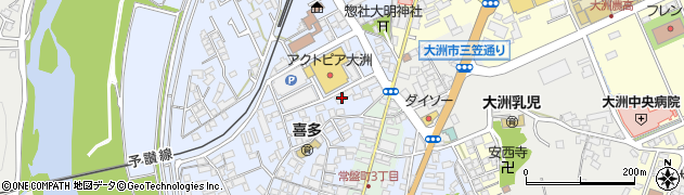 愛媛県大洲市中村258-15周辺の地図