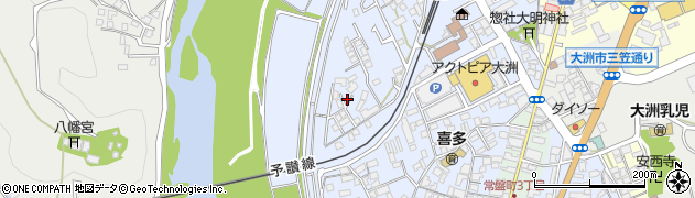 愛媛県大洲市中村181-3周辺の地図