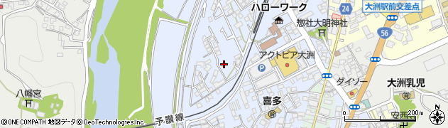 愛媛県大洲市中村192-1周辺の地図