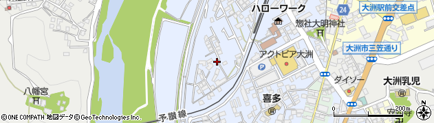 愛媛県大洲市中村165-1周辺の地図