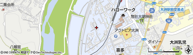 愛媛県大洲市中村164-8周辺の地図