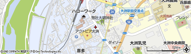 愛媛県大洲市中村245周辺の地図