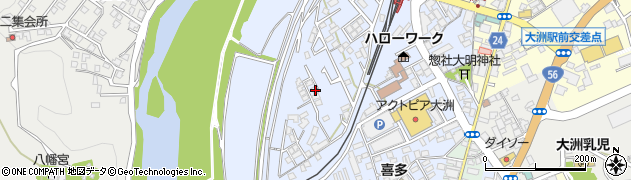 愛媛県大洲市中村164周辺の地図