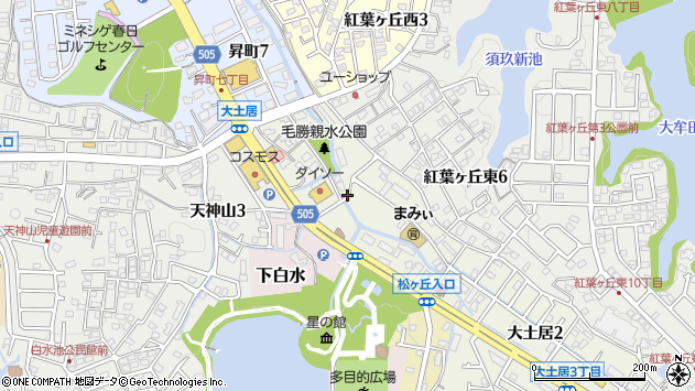 〒816-0847 福岡県春日市大土居の地図
