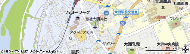 愛媛県大洲市中村244周辺の地図
