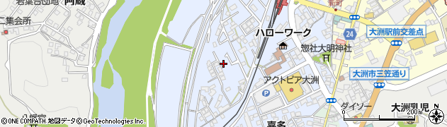 愛媛県大洲市中村163周辺の地図