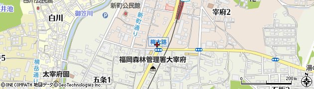 ローソン太宰府宰府一丁目店周辺の地図