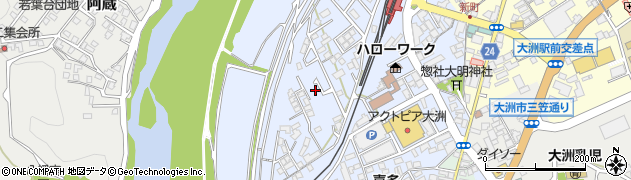愛媛県大洲市中村162周辺の地図