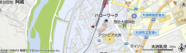愛媛県大洲市中村199周辺の地図