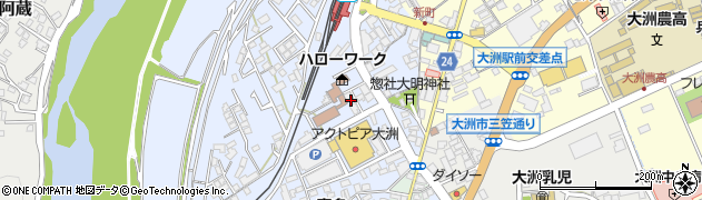 愛媛県大洲市中村210-29周辺の地図
