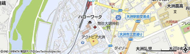 愛媛県大洲市中村210-23周辺の地図