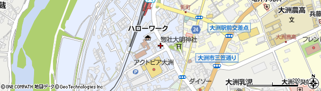愛媛県大洲市中村210-39周辺の地図