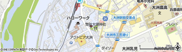 愛媛県大洲市中村241周辺の地図