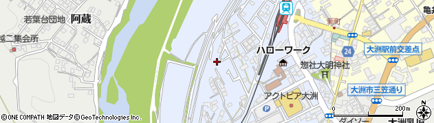 愛媛県大洲市中村168周辺の地図
