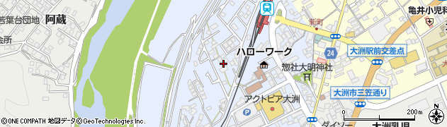 愛媛県大洲市中村197-10周辺の地図