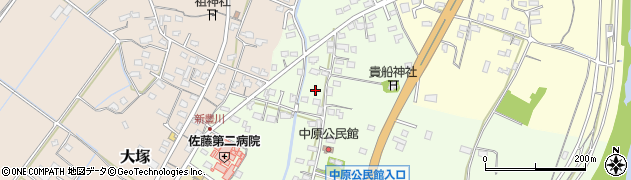 大分県宇佐市中原周辺の地図