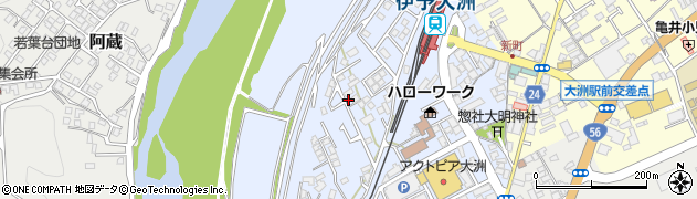 愛媛県大洲市中村141周辺の地図